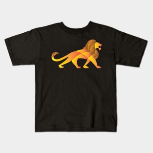 Abstract Lion Color Kids T-Shirt